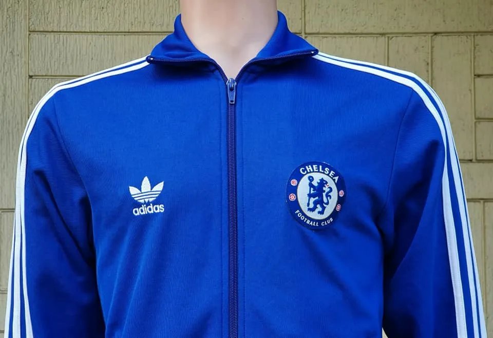 ENGLISH PREMIER CHELSEA 2007-08 TRAINING BLUE RETRO- JACKET SMALL / MODEL # 695253
