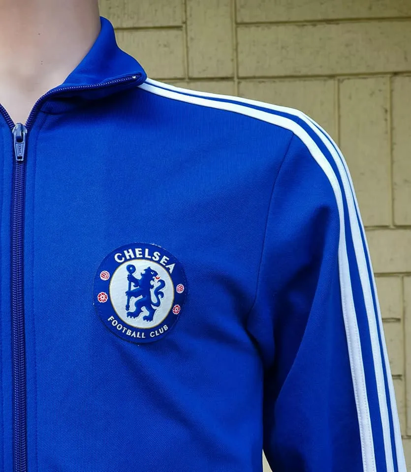 ENGLISH PREMIER CHELSEA 2007-08 TRAINING BLUE RETRO- JACKET SMALL / MODEL # 695253