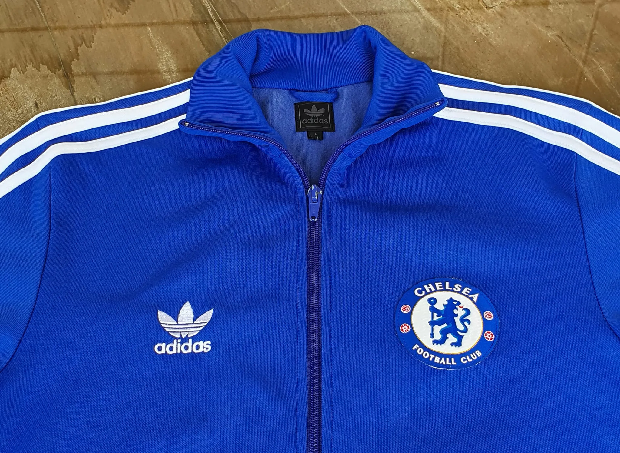 ENGLISH PREMIER CHELSEA 2007-08 TRAINING BLUE RETRO- JACKET SMALL / MODEL # 695253