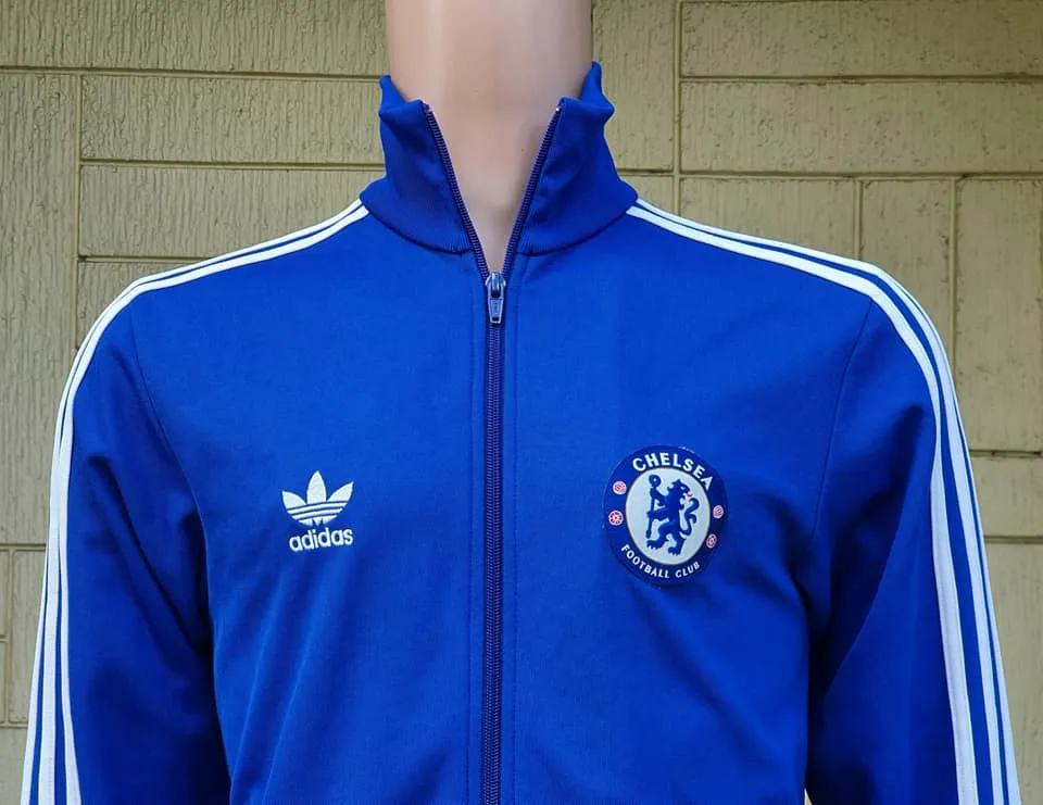 ENGLISH PREMIER CHELSEA 2007-08 TRAINING BLUE RETRO- JACKET SMALL / MODEL # 695253