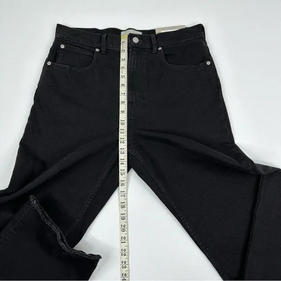 Everlane Women's NWT Coal The Way-High Raw Hem Minimalist Jean W30-32/L27.5