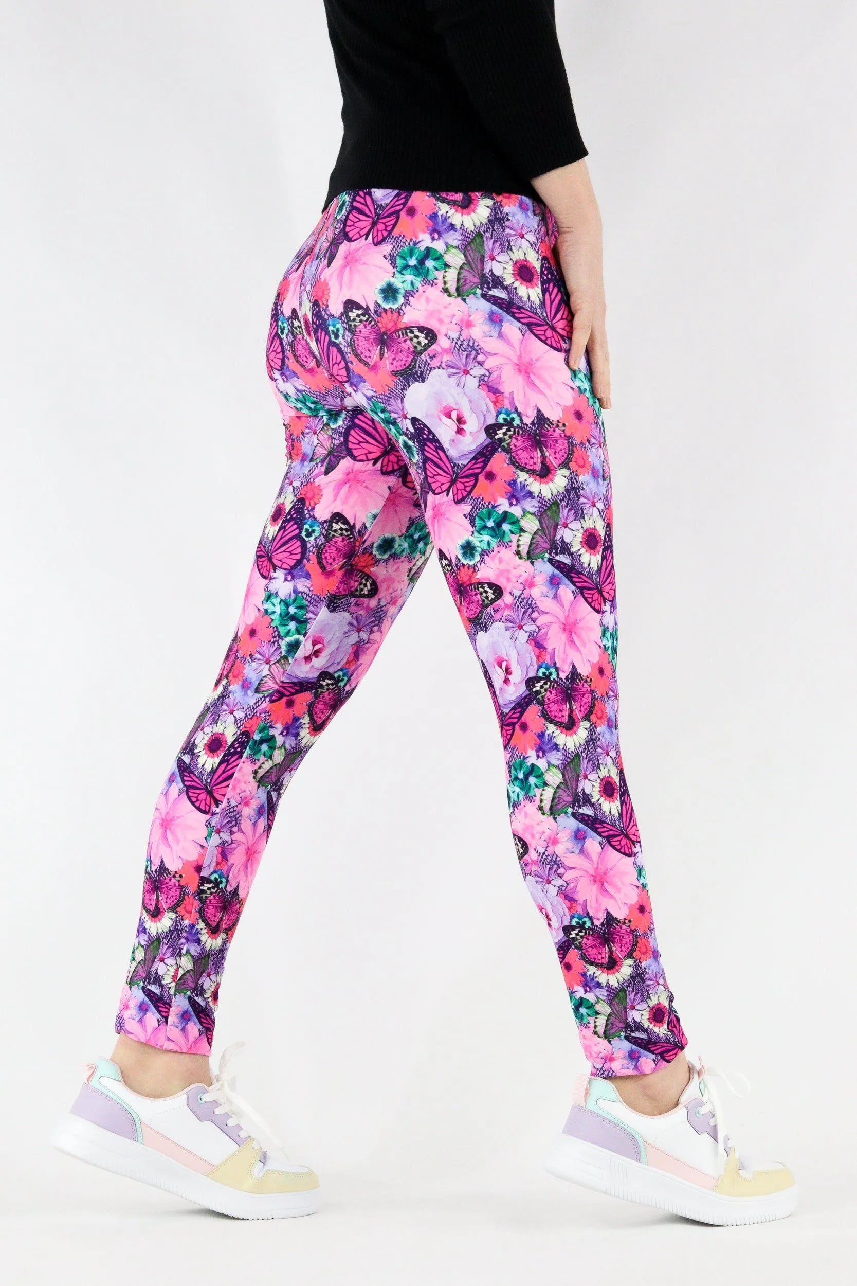 Florescence Butterfly - Casual Full Leggings