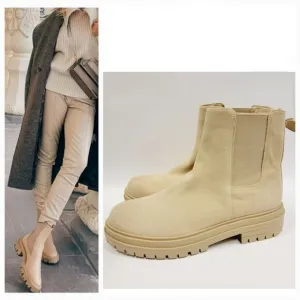 Gianni Bini Marvin Suede Lug Chelsea Combat Boot Size 8.5 9.5 NWT