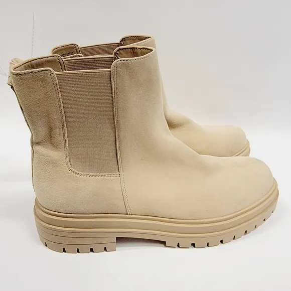 Gianni Bini Marvin Suede Lug Chelsea Combat Boot Size 8.5 9.5 NWT