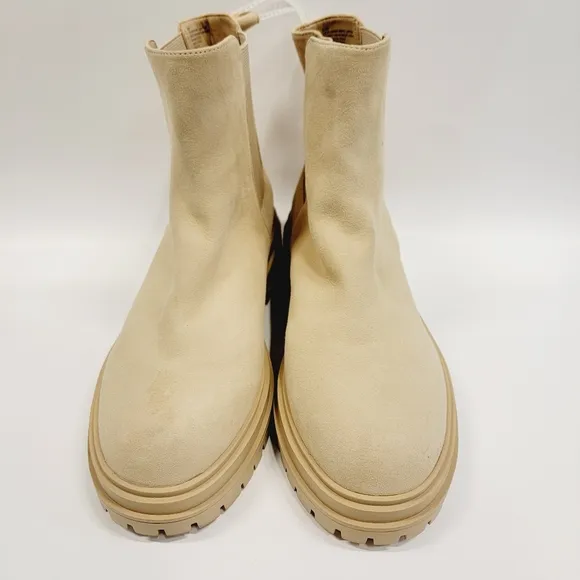 Gianni Bini Marvin Suede Lug Chelsea Combat Boot Size 8.5 9.5 NWT