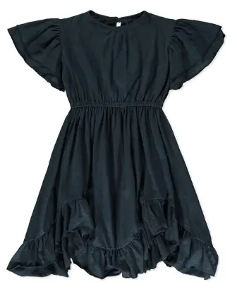 Girls Chelsea Ruffle Hem Midi Dress