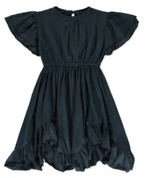 Girls Chelsea Ruffle Hem Midi Dress