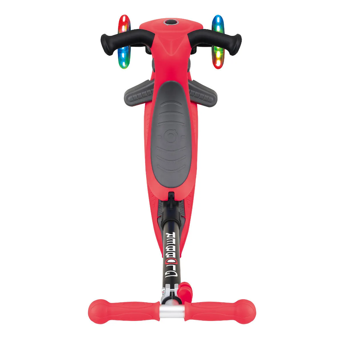Globber GO UP Foldable Plus Lights Toddler Scooter With Seat - Red