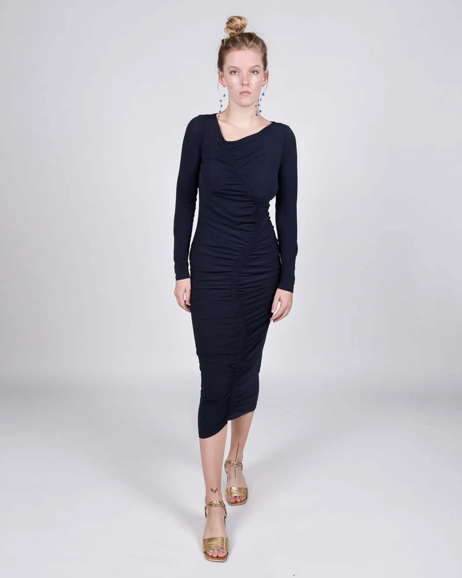 Gobi dress in navy