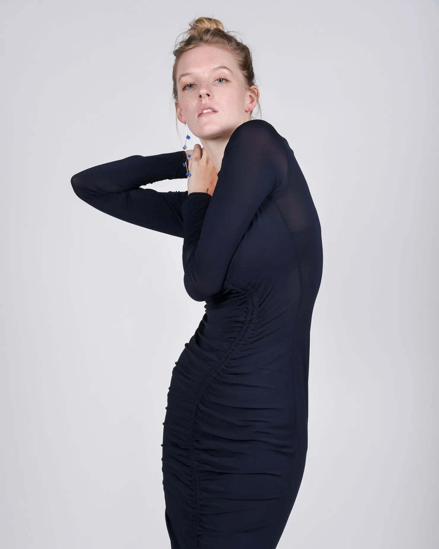 Gobi dress in navy