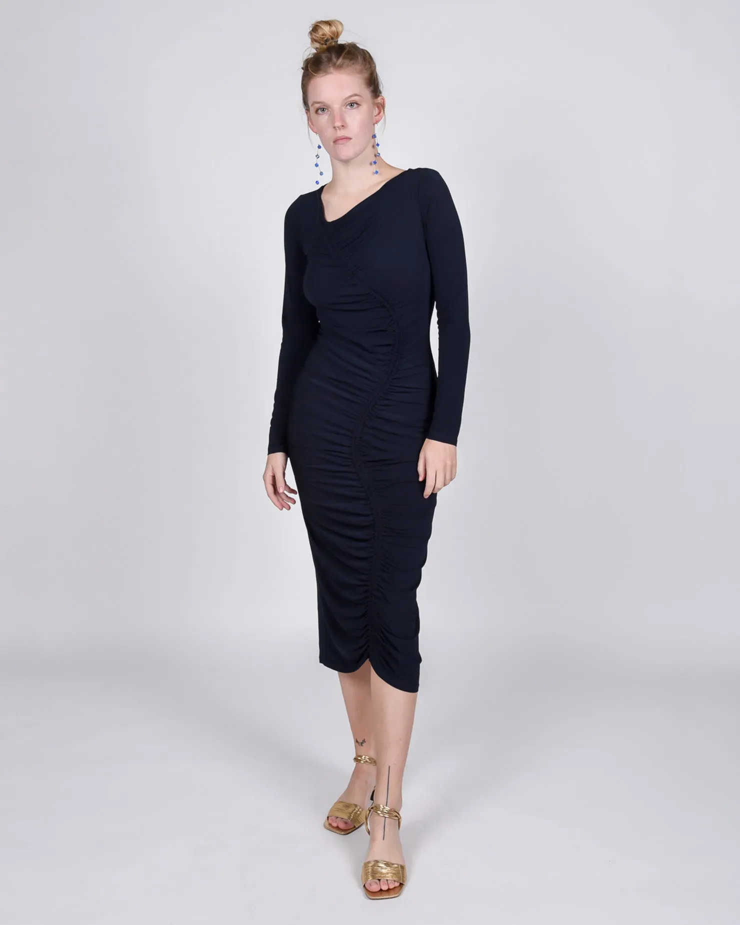 Gobi dress in navy