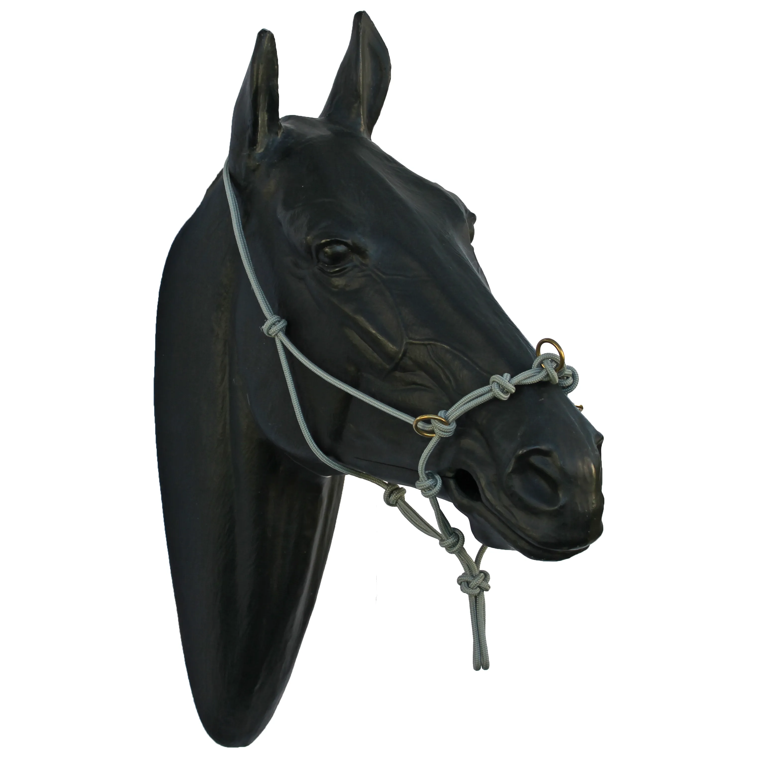 Halter - 5 Nose Knots, 4 Chin Knots and 3 rings