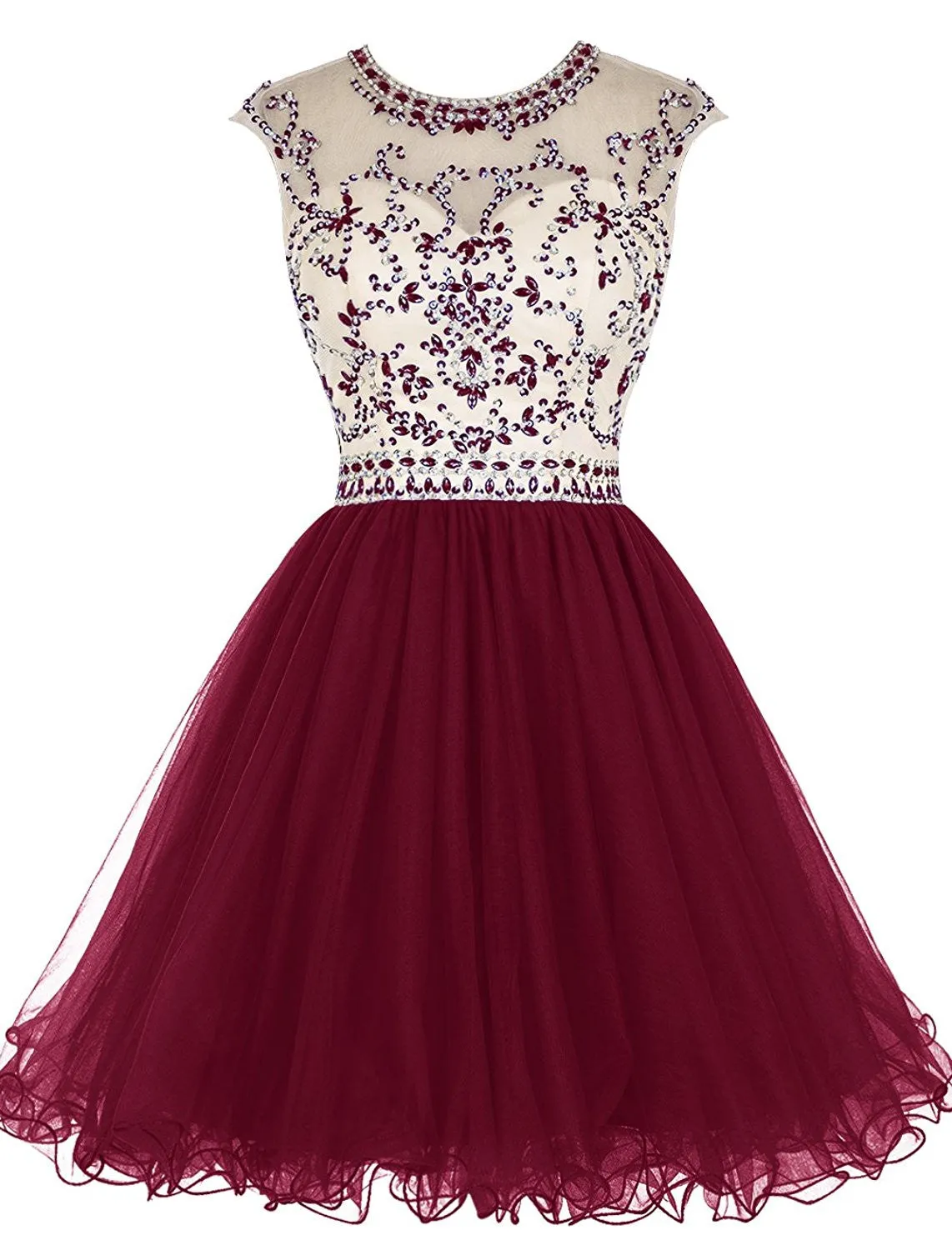 Hollow Back Homecoming Dresses