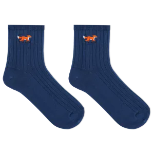 HOTSOX Women's Embroidered Fox Anklet Sock