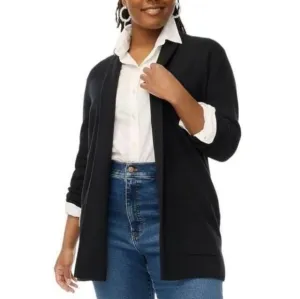 💚HP💚NWT J. Crew Factory Chelsea Cotton Sweater Blazer Jacket in Black size M