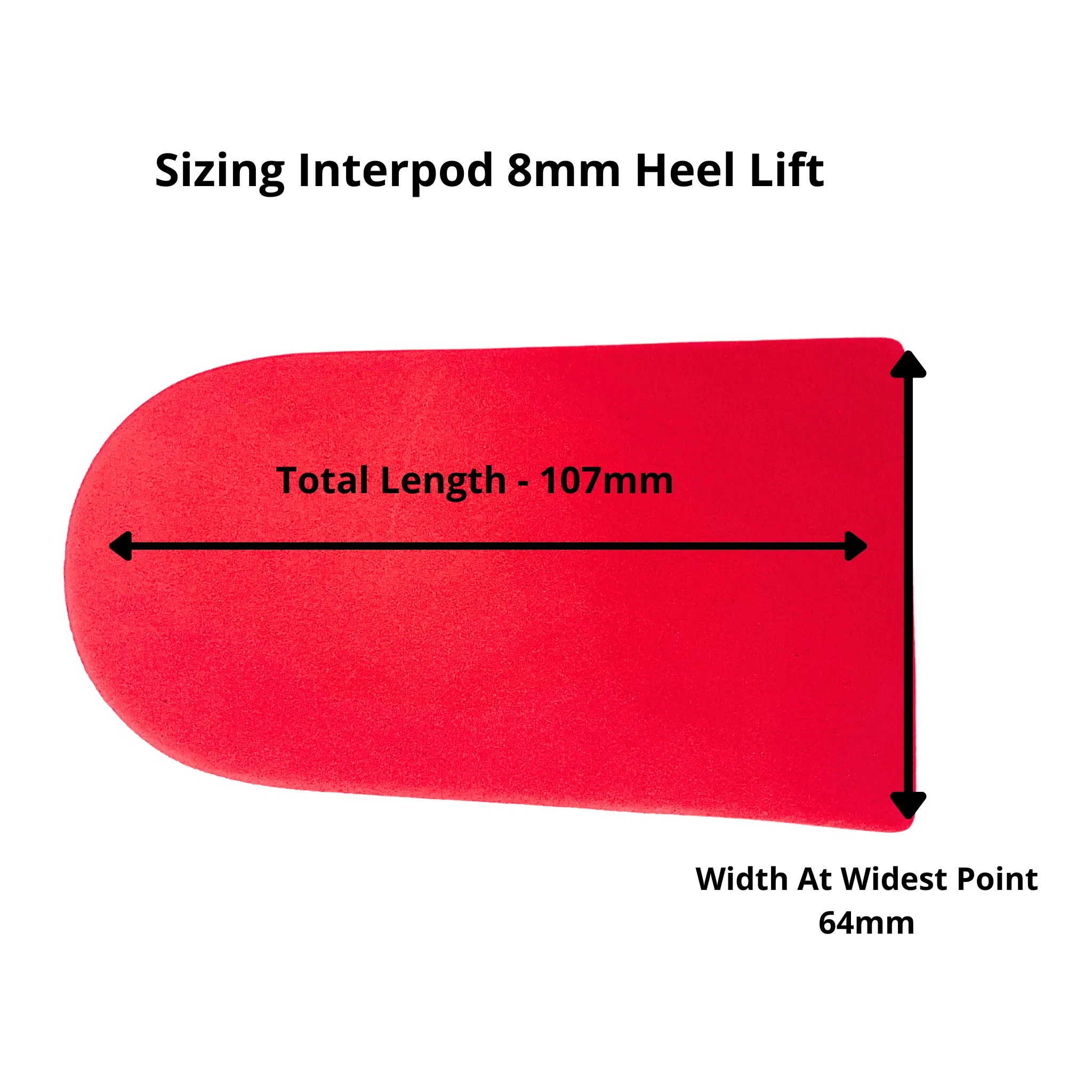 Interpod Heel Lifts - 6mm x 1 Pair