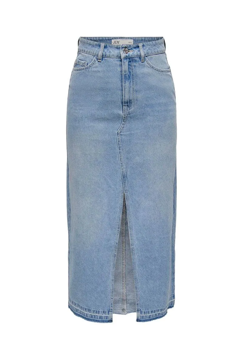 JDY BELLA HW LONG DENIM SKIRT