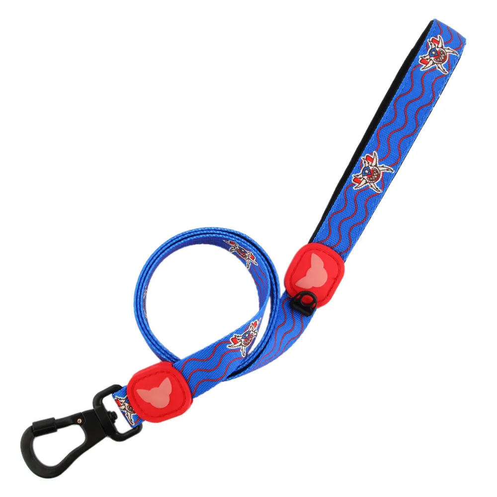 Jibaro Vejigante Mask Dog Leash | Perrandeo Jibaro Pawtriotico Collection