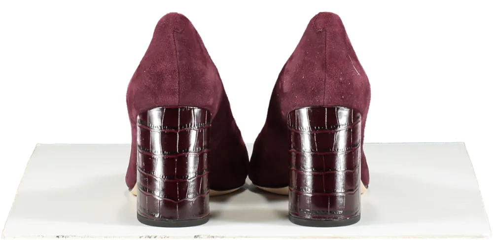 J.Mclaughlin Purple Beatrice Suede Heels UK 7 EU 40 👠