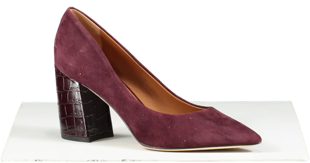 J.Mclaughlin Purple Beatrice Suede Heels UK 7 EU 40 👠
