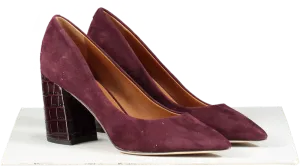 J.Mclaughlin Purple Beatrice Suede Heels UK 7 EU 40 👠