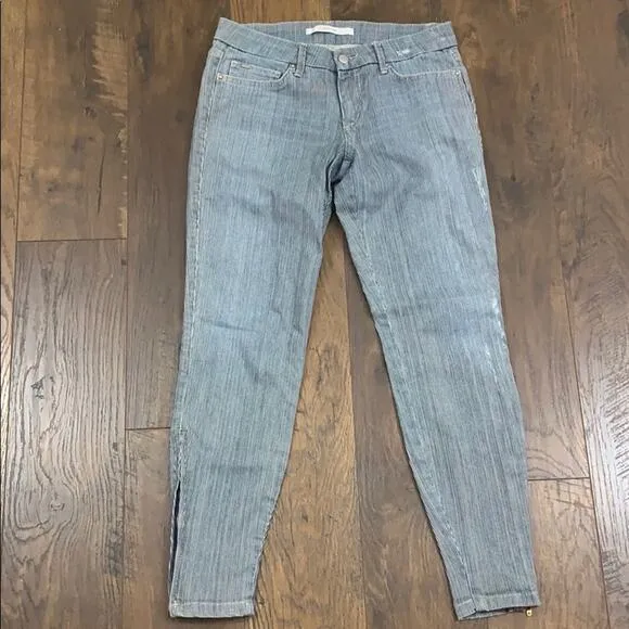 Joe's Chelsea Ankle Railroad Striped Jeans Size 26