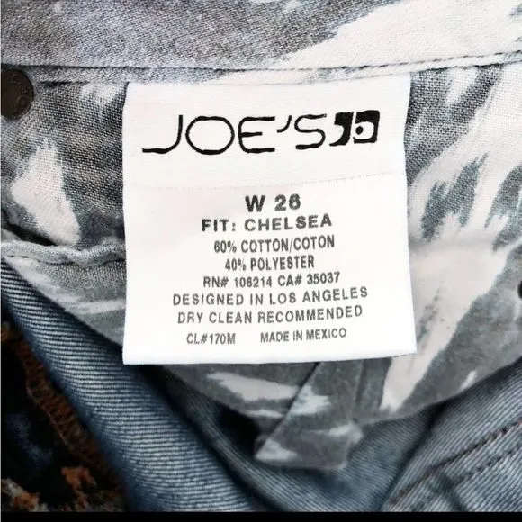 Joe's Jeans Chelsea Fit in Paradise Womens‎ Size 26