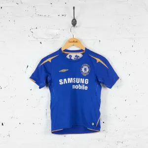 Kids Chelsea 2005 Lampard Home Football Shirt - Blue - S Boys