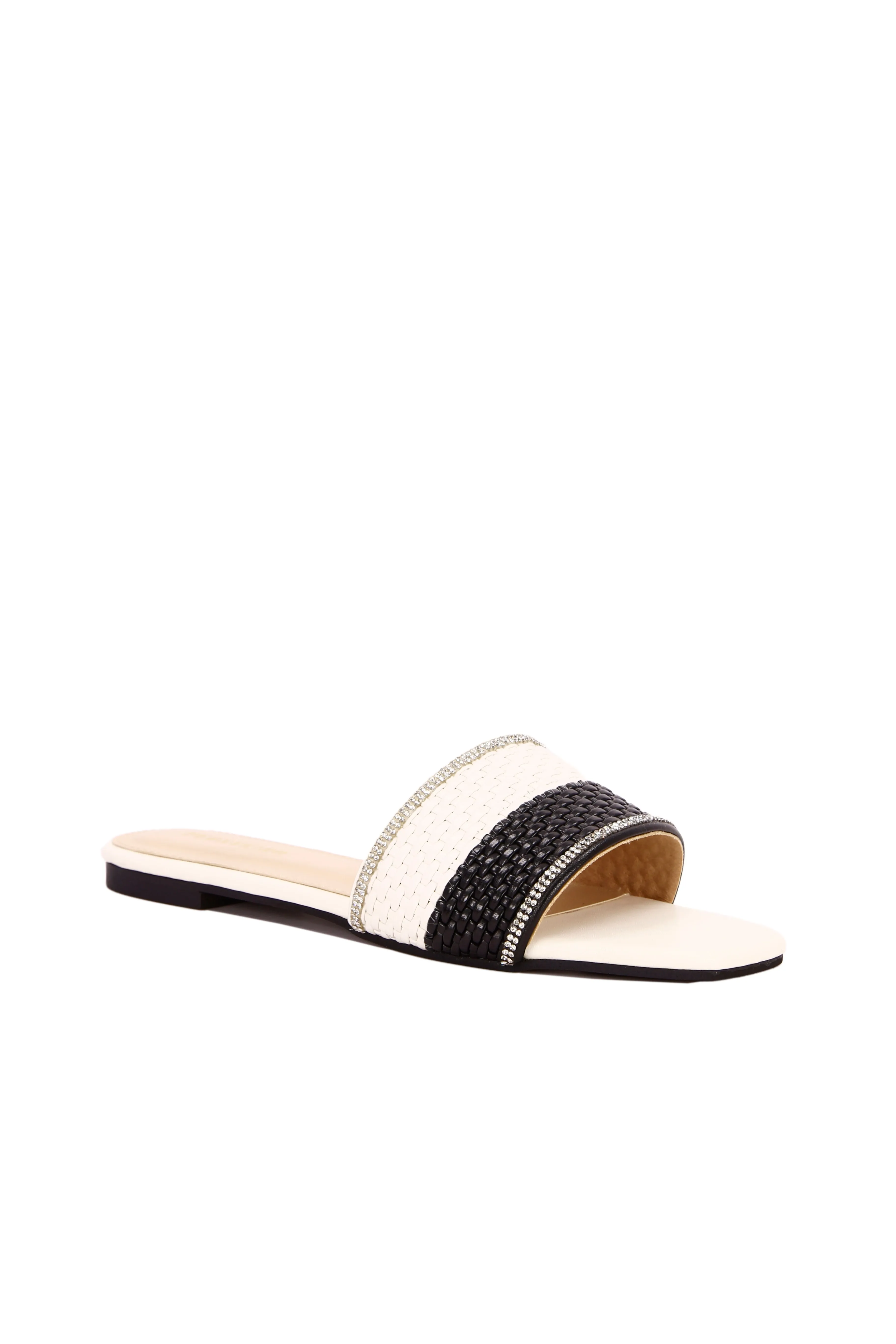Korean Style Casual Flat Sandals For Women, Outdoor Wear, Open Toe, New Spring/Summer Roman Beach Sandals, Fashionable French Flat Sandals Suitable To Pair With Dresses For Beach Or Apartment, Flat Sandals, Mule Slip On  2208-3