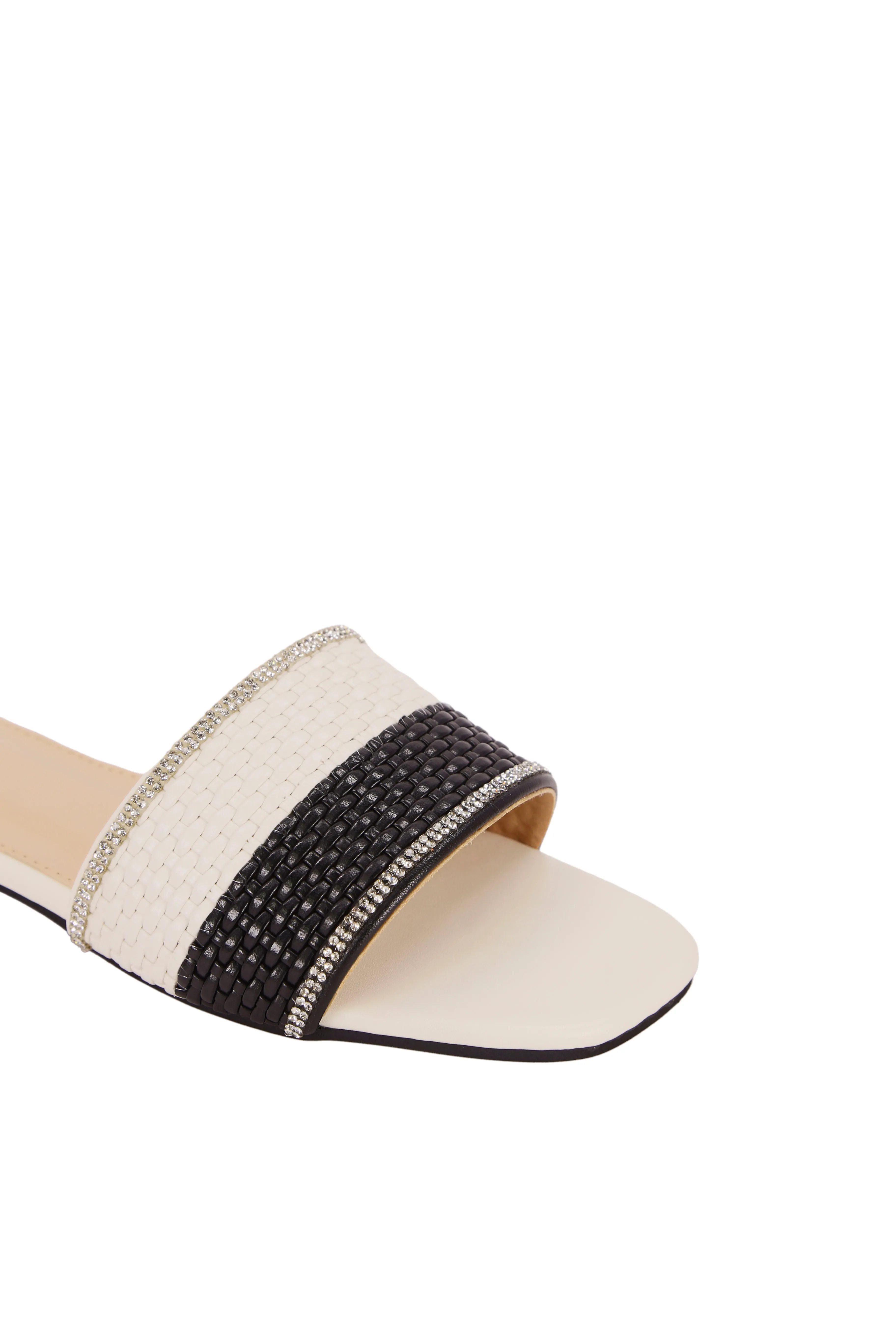 Korean Style Casual Flat Sandals For Women, Outdoor Wear, Open Toe, New Spring/Summer Roman Beach Sandals, Fashionable French Flat Sandals Suitable To Pair With Dresses For Beach Or Apartment, Flat Sandals, Mule Slip On  2208-3