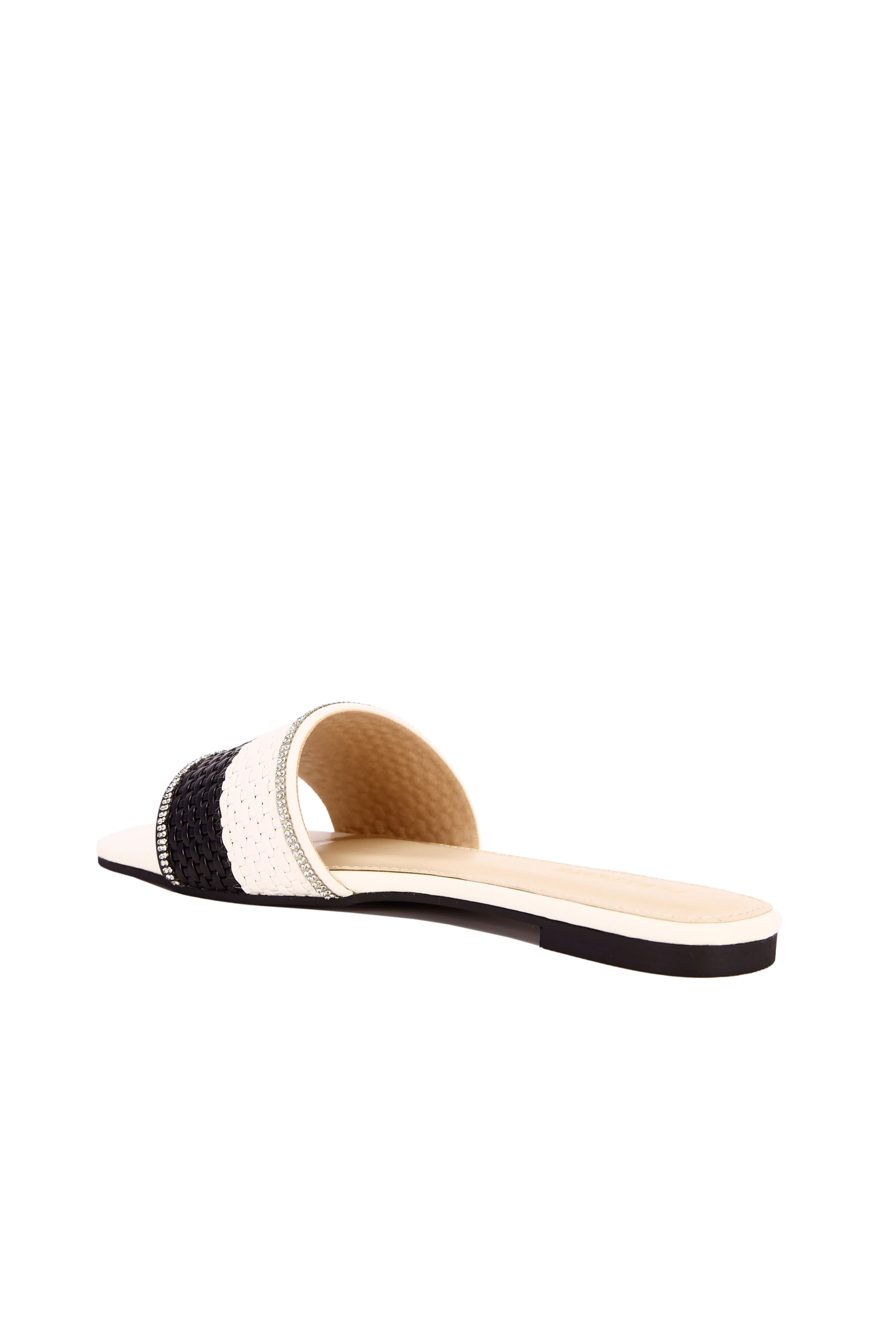 Korean Style Casual Flat Sandals For Women, Outdoor Wear, Open Toe, New Spring/Summer Roman Beach Sandals, Fashionable French Flat Sandals Suitable To Pair With Dresses For Beach Or Apartment, Flat Sandals, Mule Slip On  2208-3