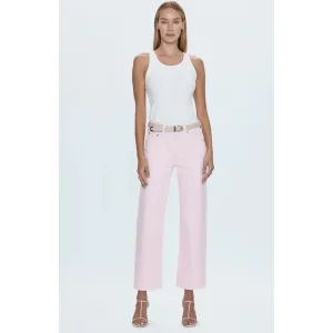 Lexi Mid Rise Bowed Straight - Blush