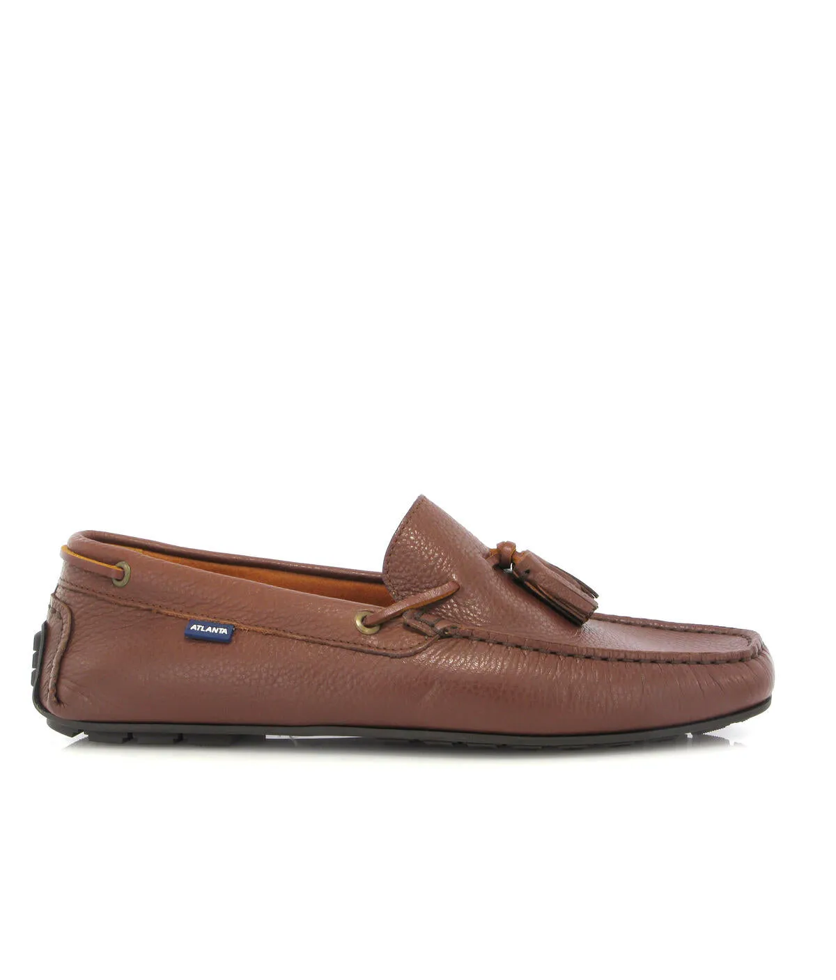 Loafers City com borlas - pele gravada cuoio