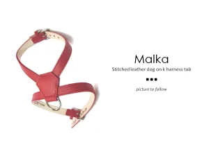 Malka Leather Dog K Harness