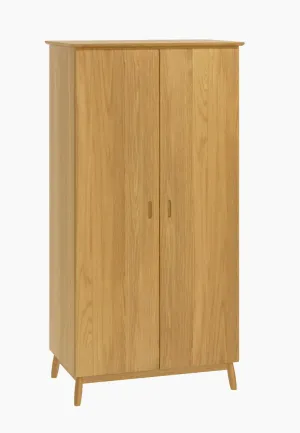 Malmo Oak 2 Door Wardrobe