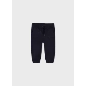 Mayoral Twill Jogger Fit Long Pants - Navy Blue