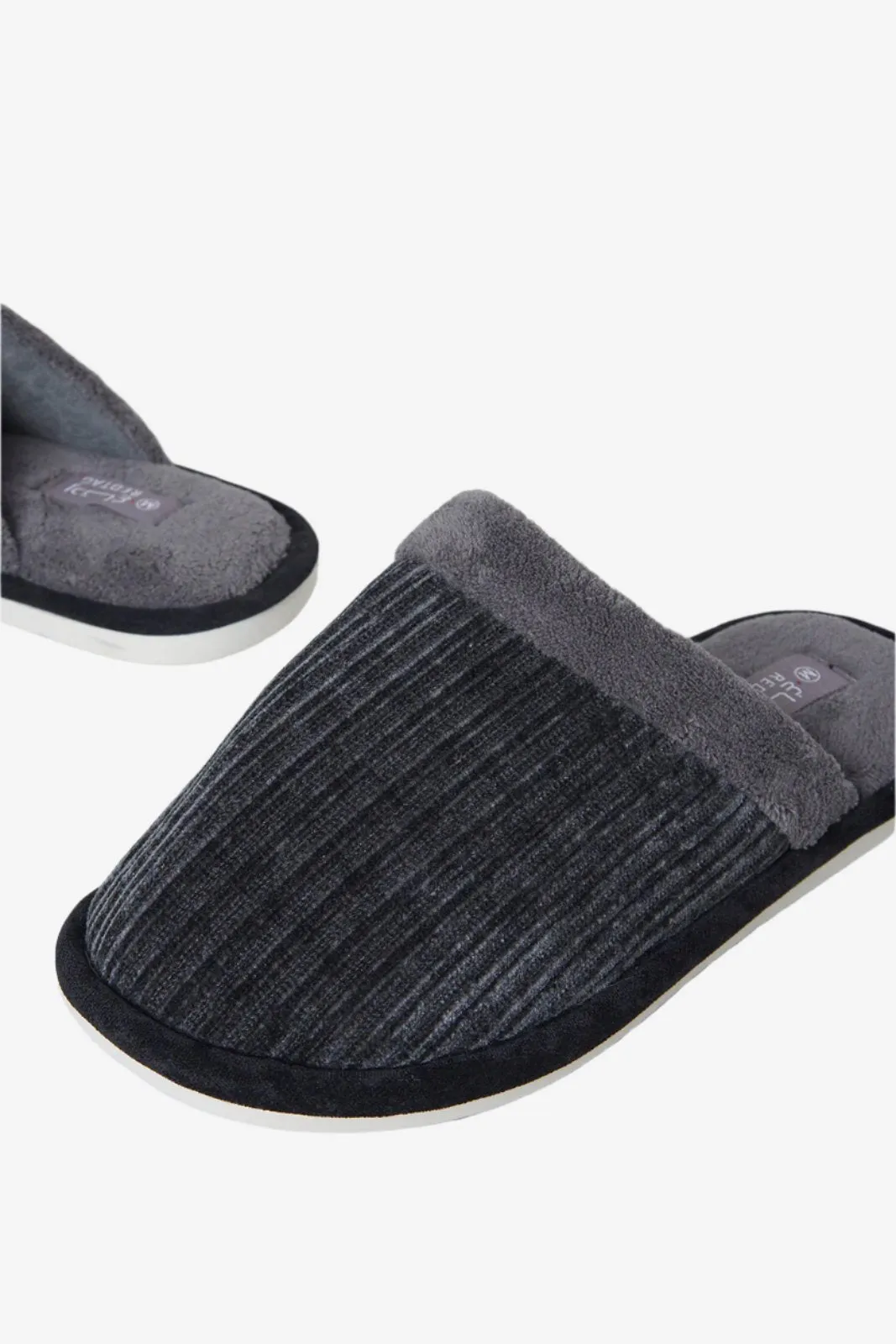 Men Charcoal Mule Slipper