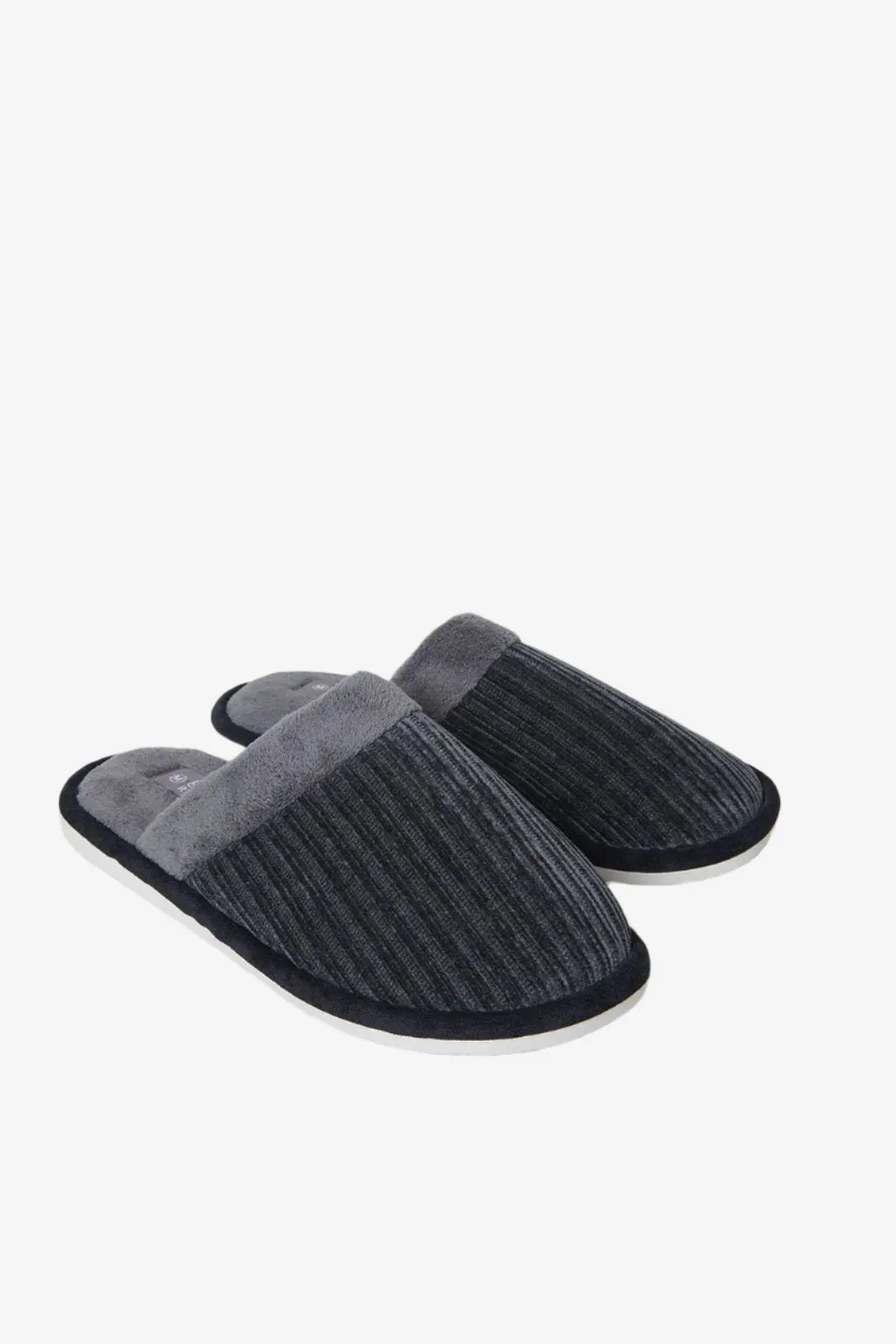 Men Charcoal Mule Slipper