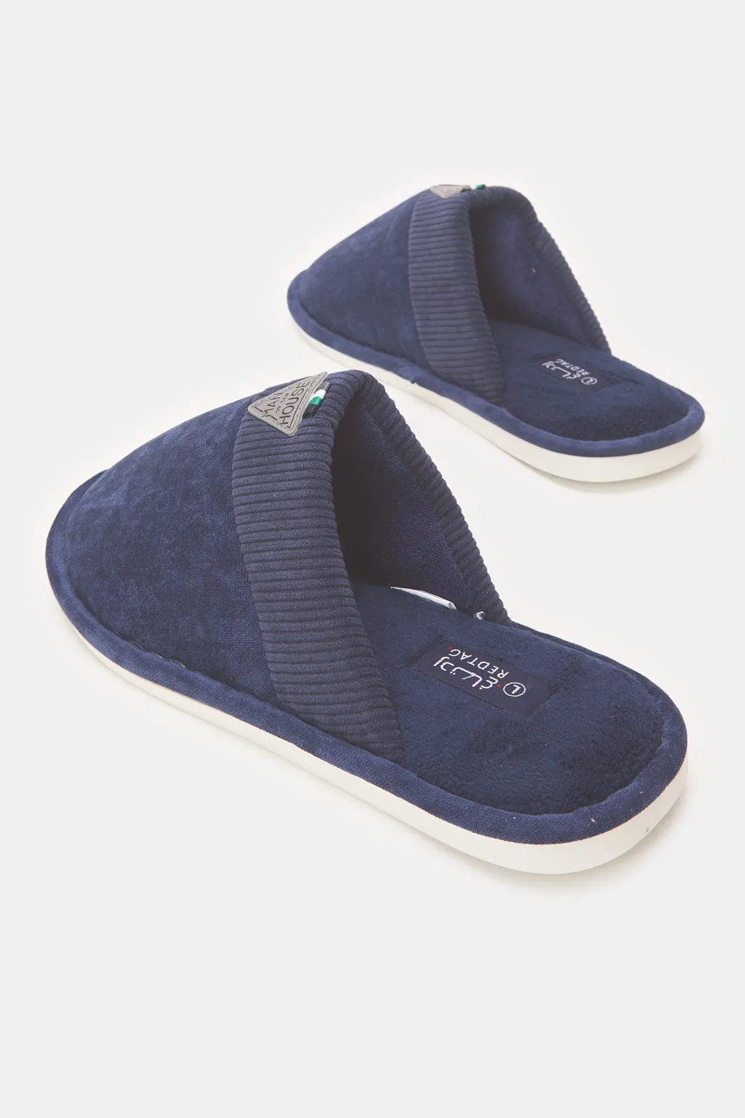 Men Navy Mule Slipper