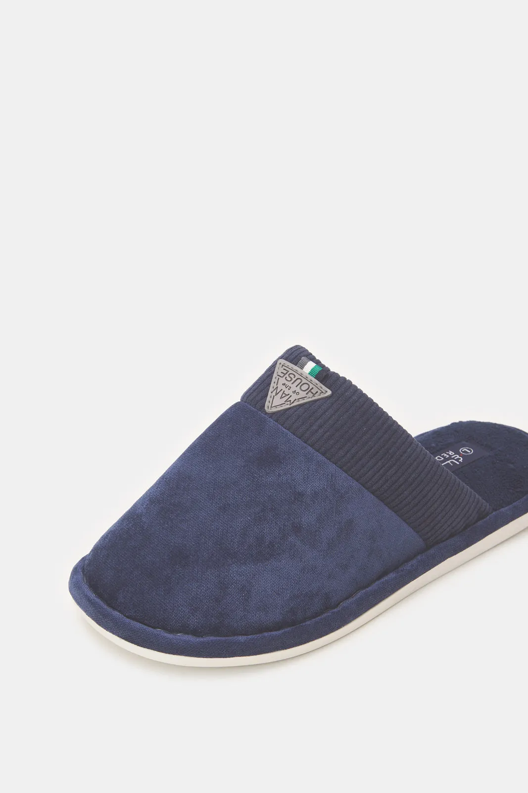 Men Navy Mule Slipper