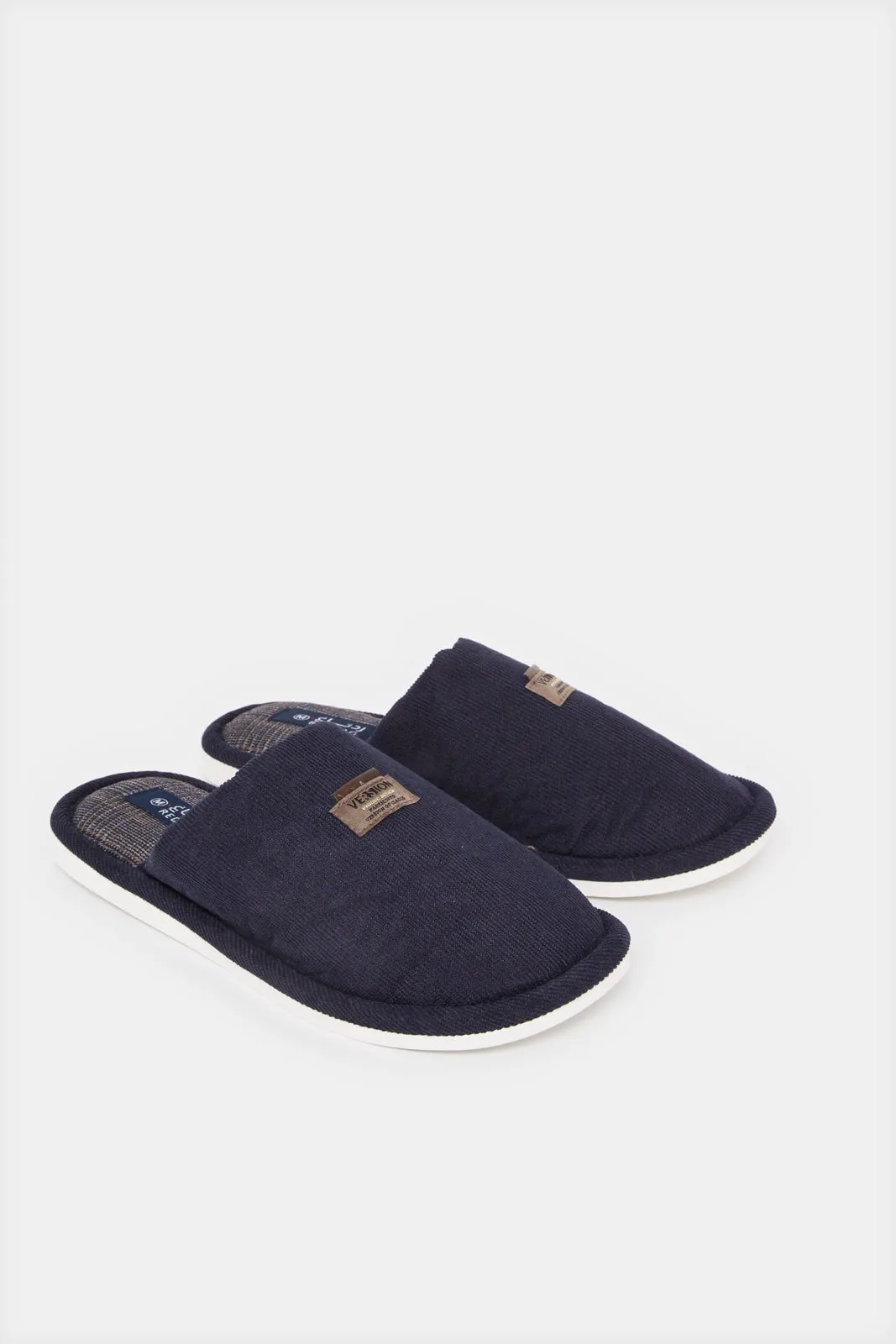 Men Navy Mule Slipper