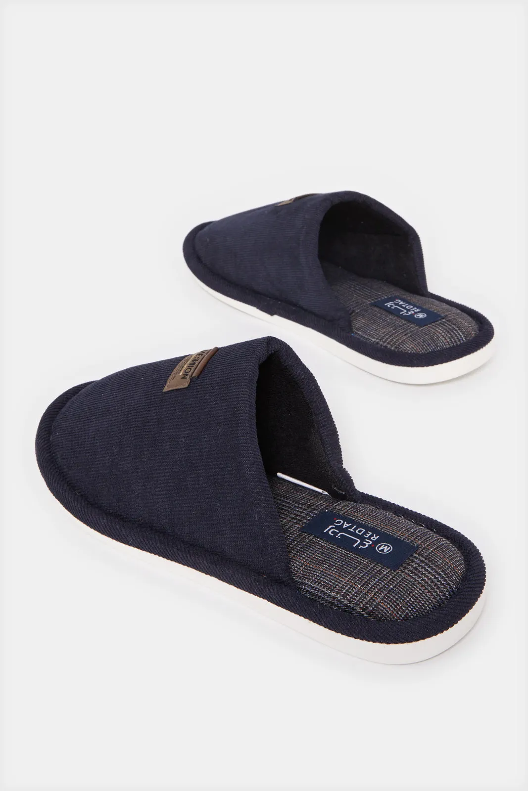 Men Navy Mule Slipper