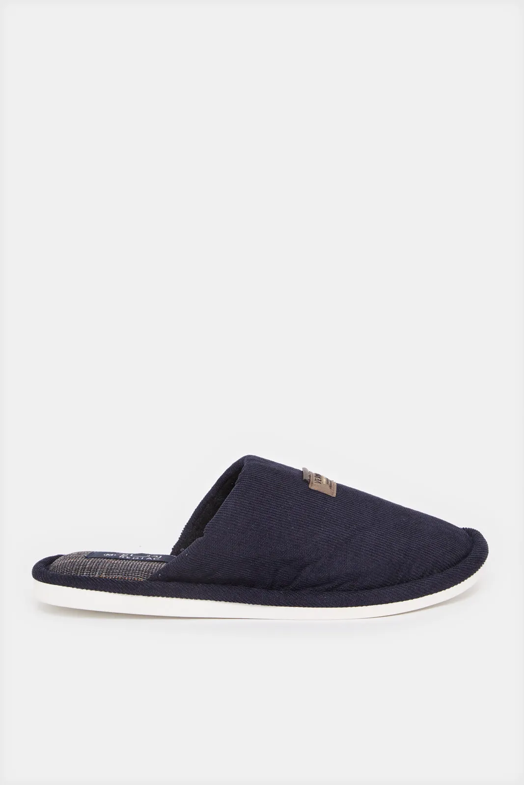 Men Navy Mule Slipper