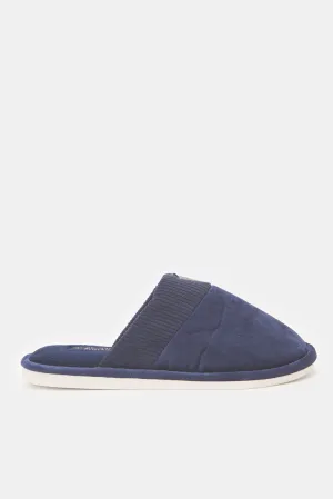 Men Navy Mule Slipper