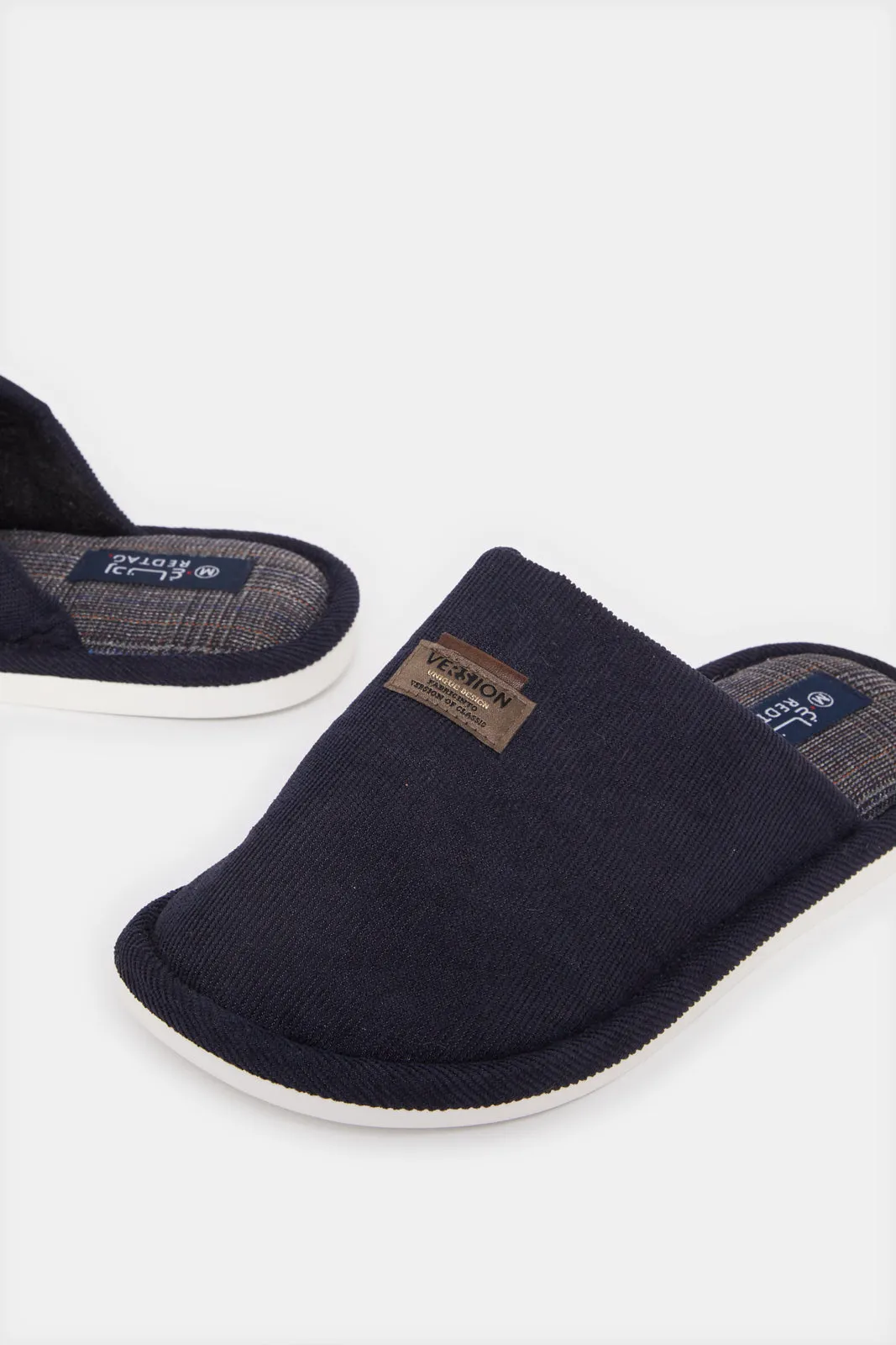 Men Navy Mule Slipper