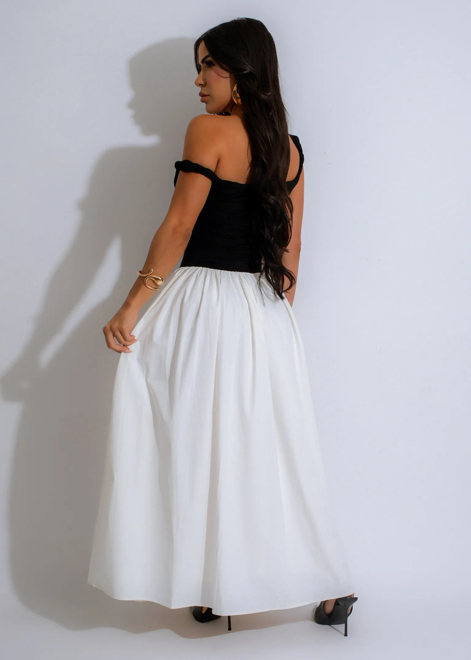 Midnight Harmony Maxi Dress Black