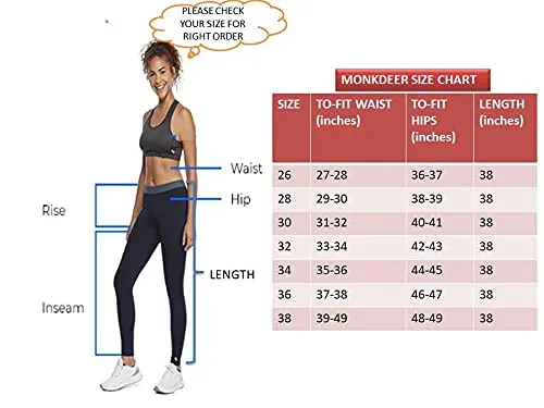 MONKDEER Side Pocket Gym wear Leggings Ankle Length Workout Pants with Phone Pockets | Stretchable Tights | Mid Waist Sports Fitness Yoga Track Pants for Girls & Women(WT-08BLACK30)