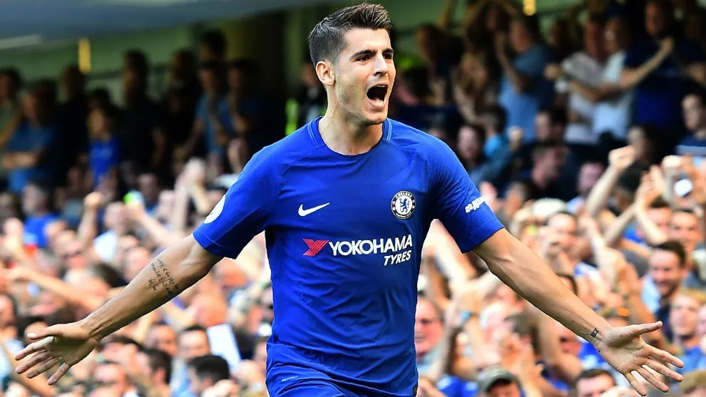 Morata Chelsea 2017 - 2018 Home Jersey Shirt Camiseta S SKU# 905513-496