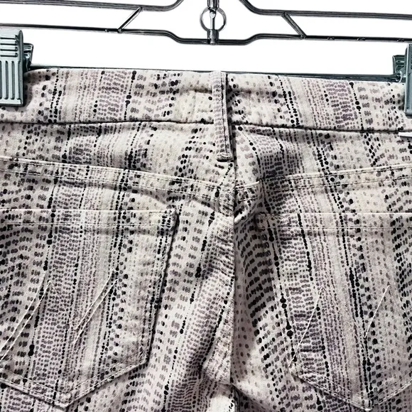 MOTHER Looker Ankle Fray Hem Jeans Women's Size 25 Slipstream USA Casual Stripes