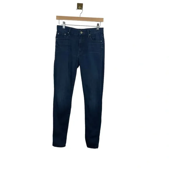 Mother The Looker High Rise Jeans in The Missing Hour Dark Wash Size 27